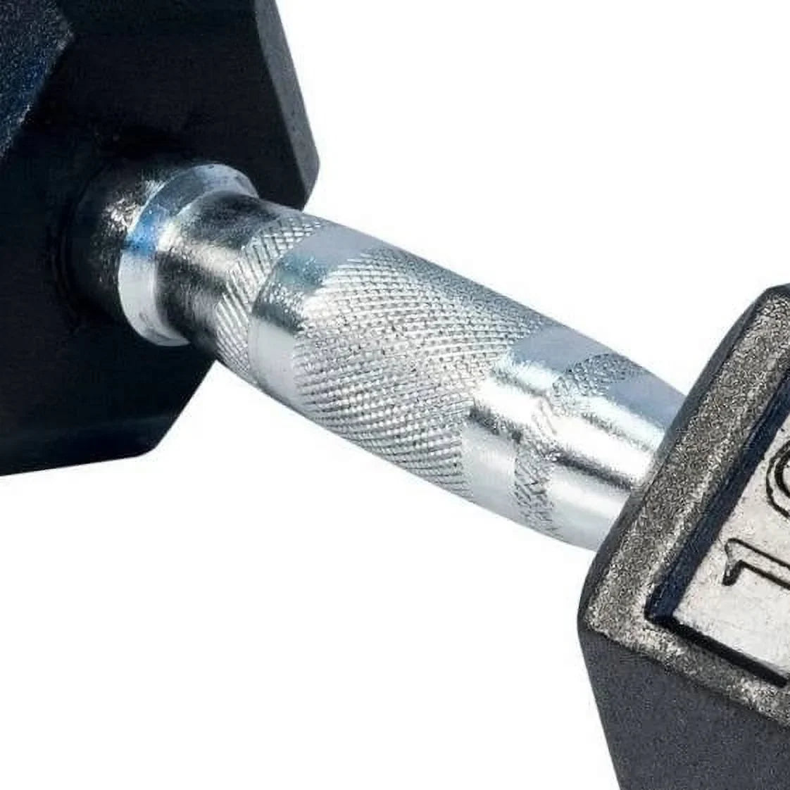 French Fitness Rubber Coated Hex Dumbbell 110 lbs (New)