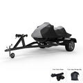 Climate Jet Ski Protection For SEA DOO GTI SE 155 130 2014-2016 - GRAY / Black Color - All Environment - Trailerable - Protects from Rain, Sun, UV Rays, And More! Includes Trailer Straps And Storage Bag
