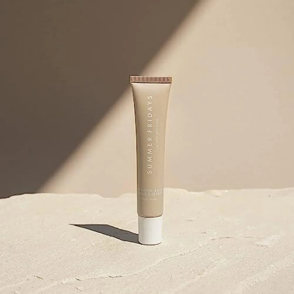 Summer Fridays Lip Butter Balm - Day/Night Hydrating Lip Mask - Shea Butter, Vegan - Vanilla (0.5 Oz)