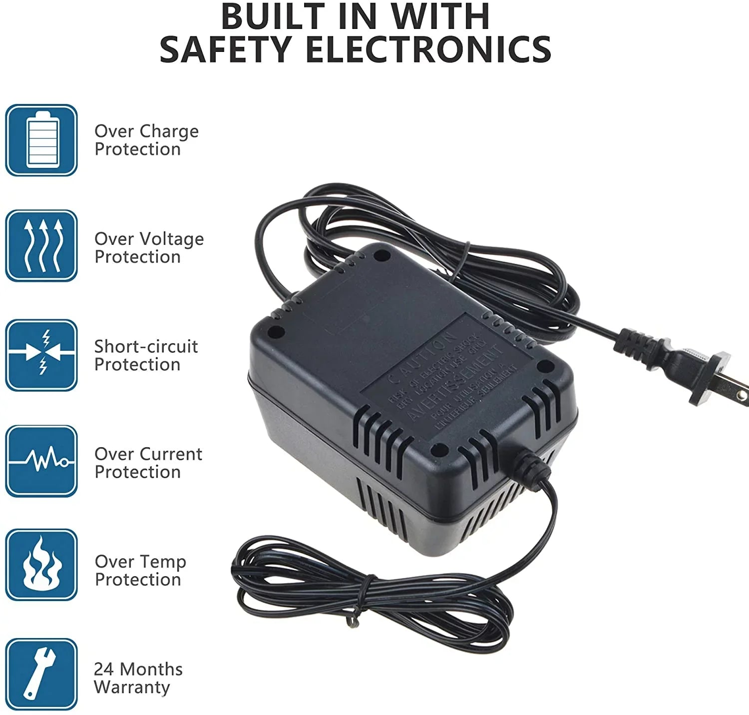 PwrON AC to AC Adapter Replacement for Nintendo Gameboy Advance SP Neon Wall Clock Power Supply