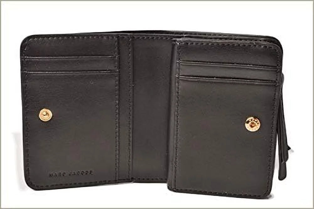 Marc Jacobs M0014215 Black Leather Mini Empire City Women's Compact Leather Wallet