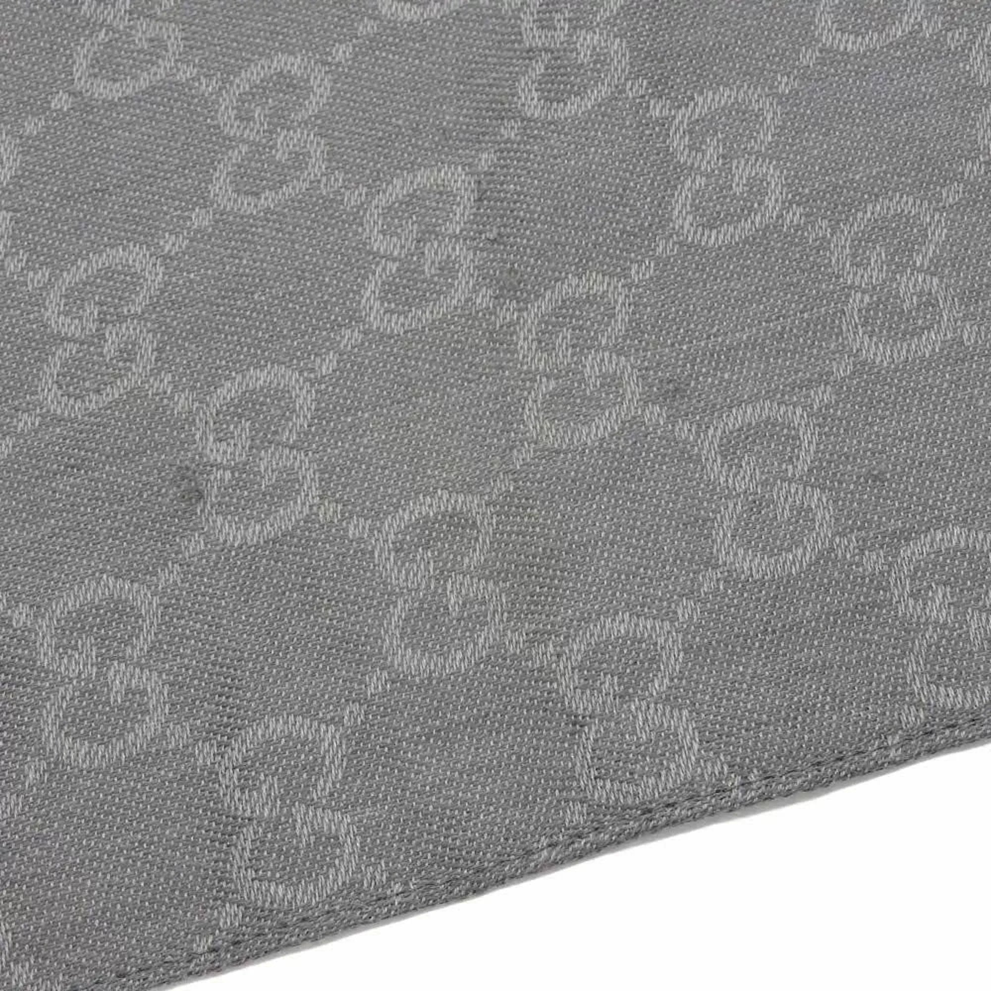 Pre-Owned Gucci Men,Women Cotton Silk Stole Gray,Green,Red Color (Good)