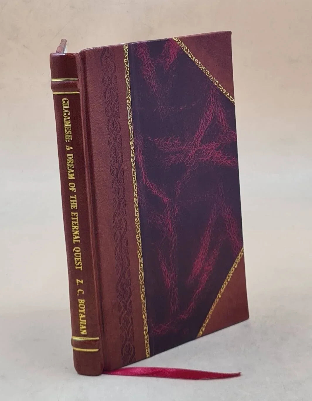 Gilgamesh : a dream of the eternal quest / by Zabelle C. Boyajian, illustrated by the author, with an introduction by Sir Ernest A. Wallis Budge ... 1924 [Leather Bound]
