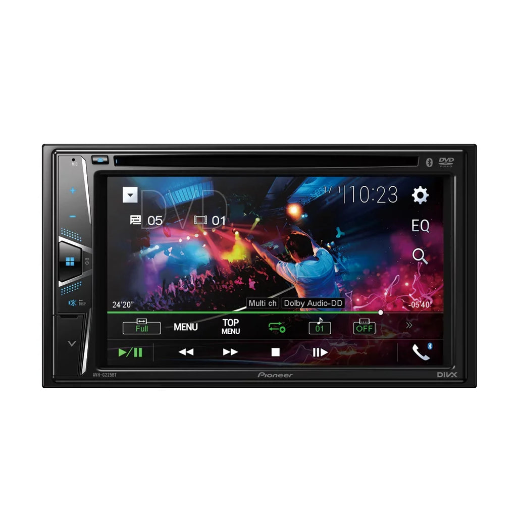 Pioneer AVH-G225BT 2-DIN Car In-Dash DVD Bluetooth Receiver w/ 6.2" Touchscreen