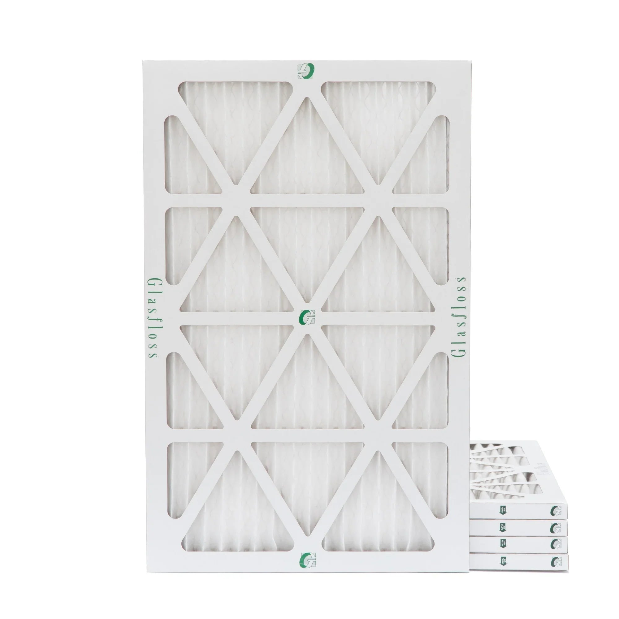 10x24x1 MERV 10 Pleated HVAC Air Filters by Glasfloss. ( Quantity 5 ) Exact Size: 9-1/2 x 23-1/2 x 7/8