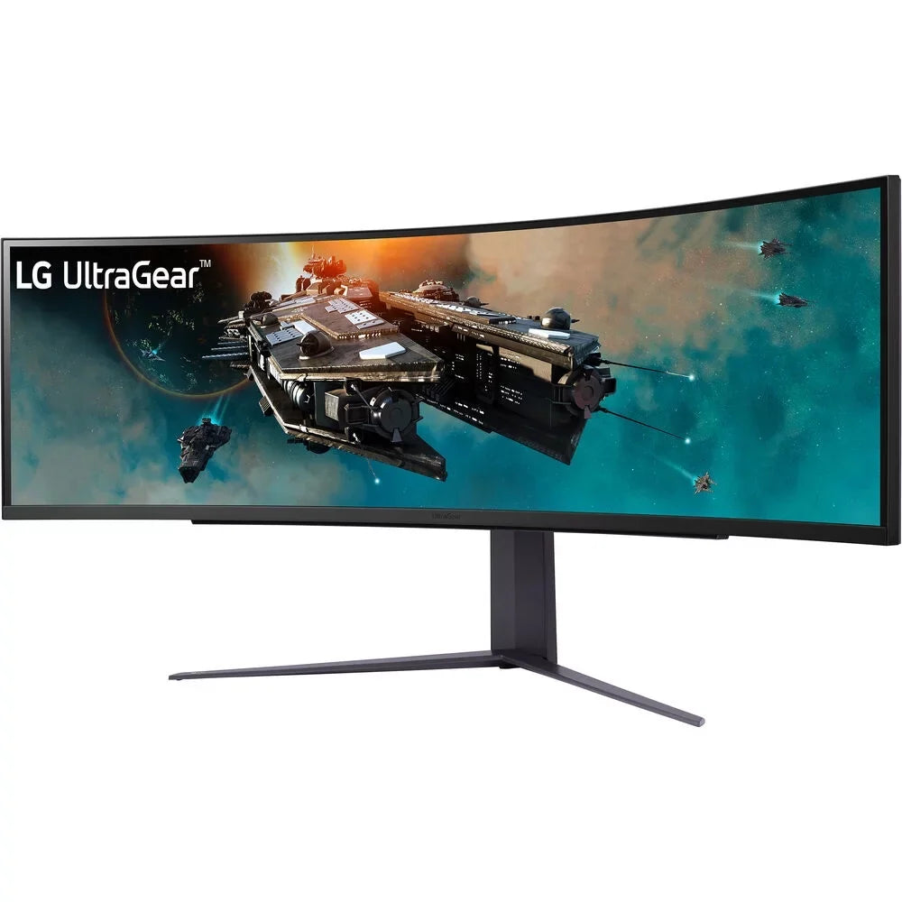 Open Box LG 49GR85DC-B 49" Curved Ultragear DQHD 1ms 240Hz Monitor with VESA DisplayHDR 1000, Black