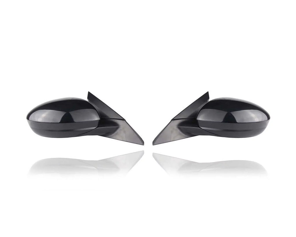 Door Mirror - Suitable for '19-21 Nissan Altima S/SV/SR - Powered, Non-Heated, Without Signal & Camera, Black - Pair, Left Driver + Right Passenger Set - 963016CA0A, 963026CA0A