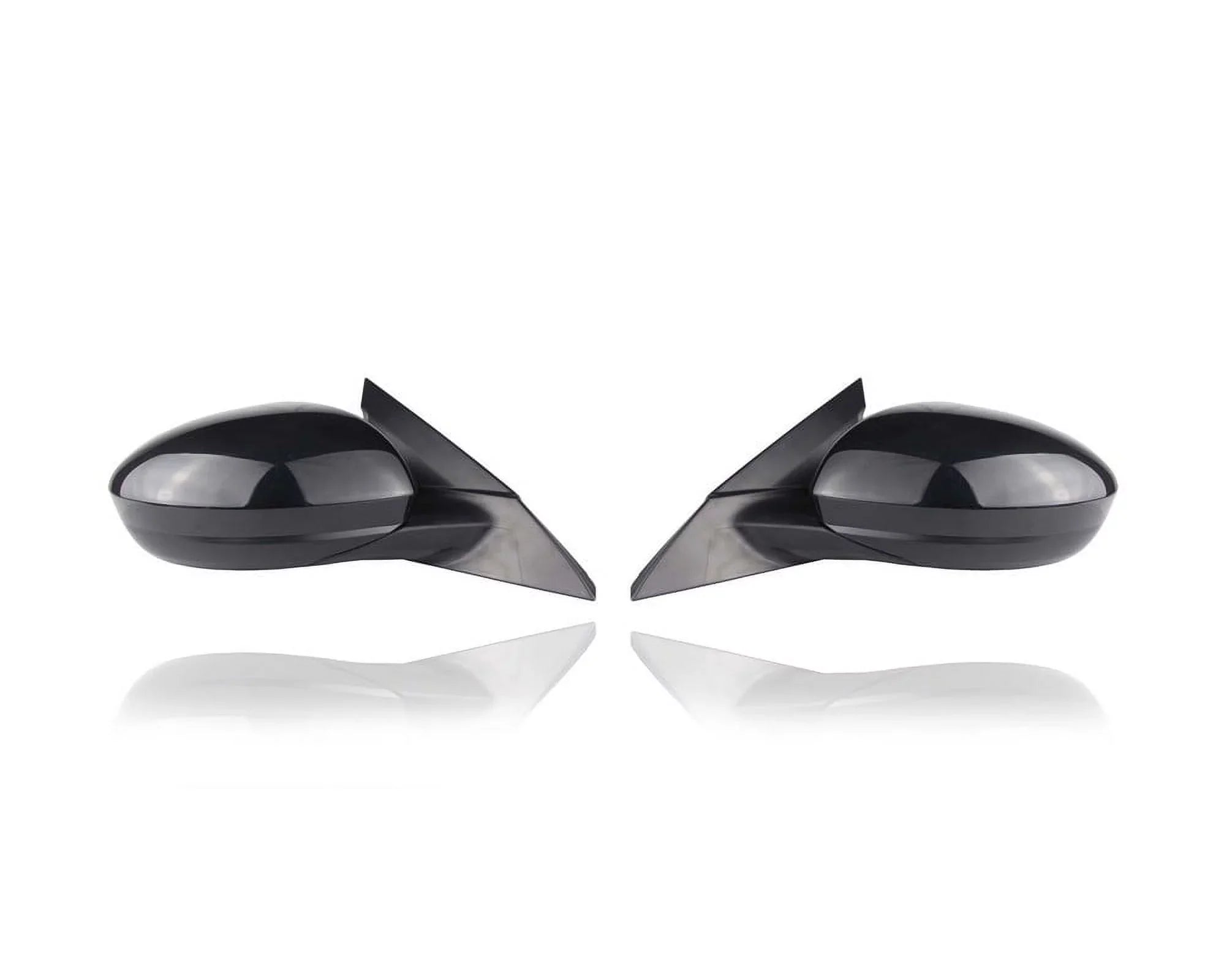 Door Mirror - Suitable for '19-21 Nissan Altima S/SV/SR - Powered, Non-Heated, Without Signal & Camera, Black - Pair, Left Driver + Right Passenger Set - 963016CA0A, 963026CA0A