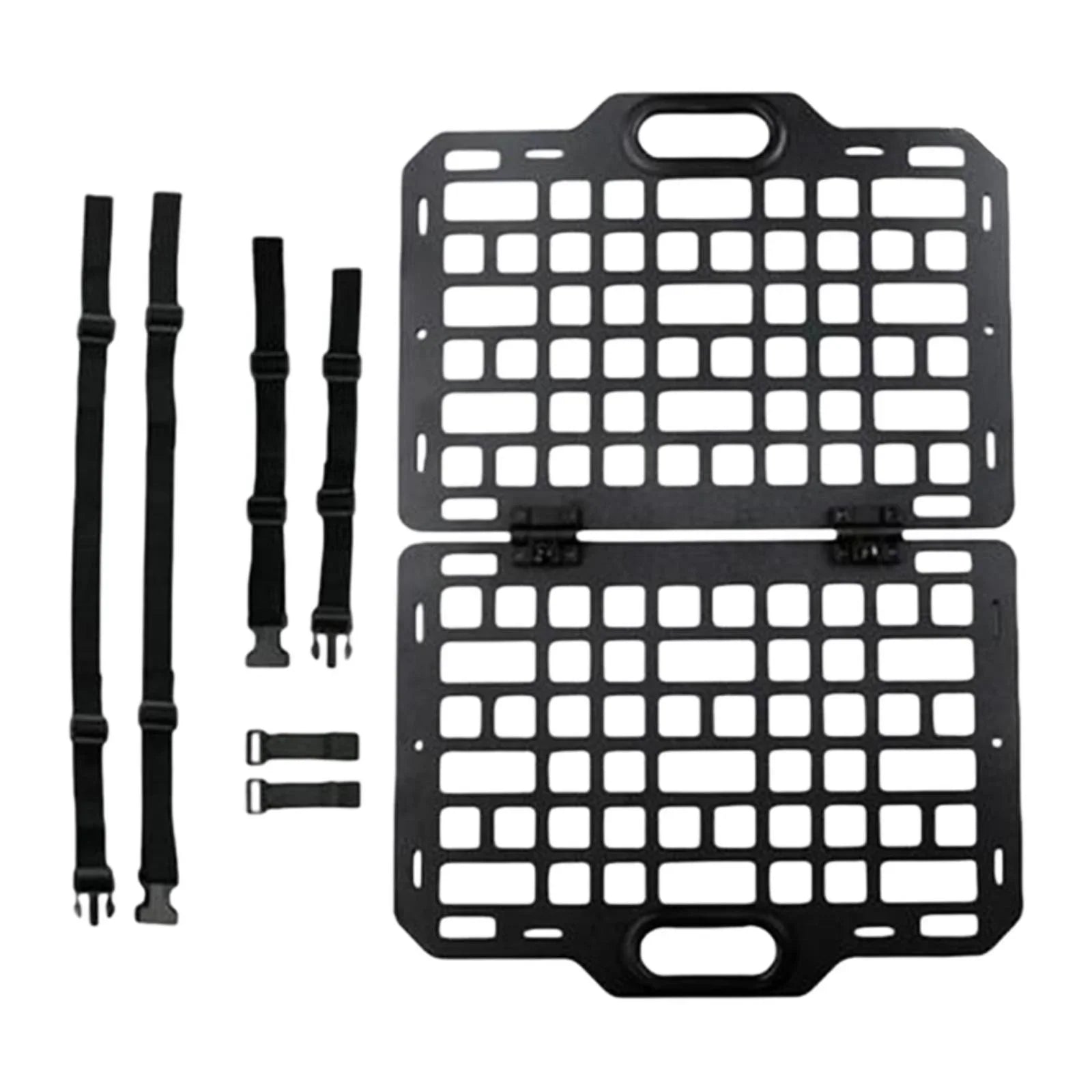 funtasica Auto Seat Back Organizer Modular Storage Molle Panel Car Seatback Hanging Plate Auto Seat Panel for Automotive Truck Parts