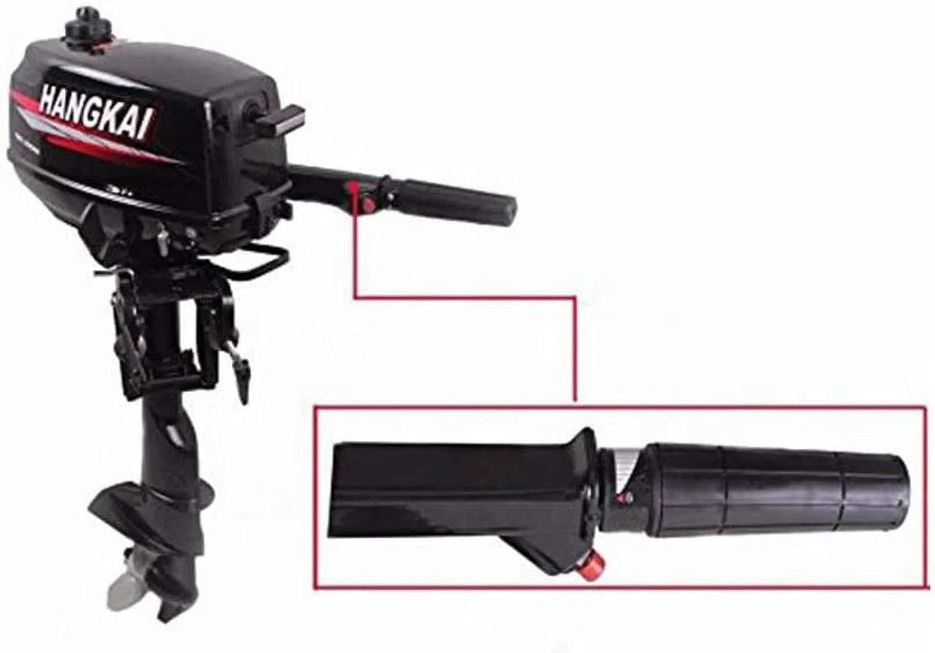 MONIPA 6 HP 2-Stroke Outboard Motor Tiller Shaft Inflatable Fishing Watercraft Marine Engine Water Cooling CDI System