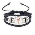 Cherry Conical Cup Sweet Ice Bracelet Braided Leather Woven Rope Wristband