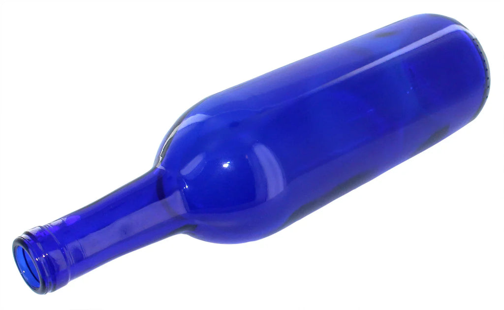 750 ml Cobalt Blue Glass Claret/Bordeaux Bottles, 12 per case For Wine Making