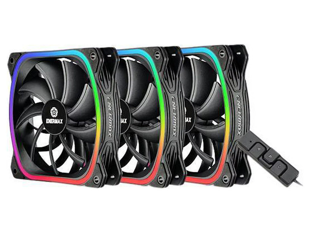 Enermax SquA RGB 120mm Case Fan 3pk