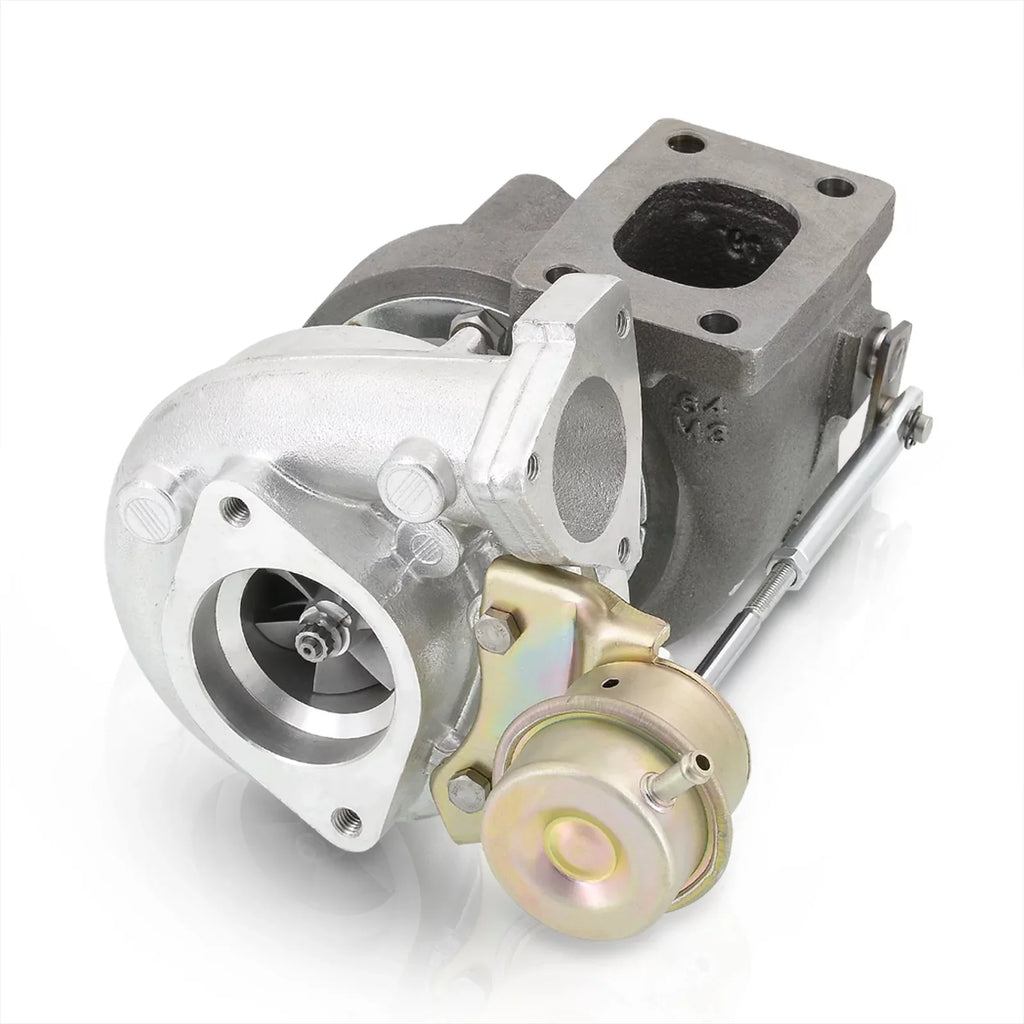 AJP Distributors T25 T28 Hybrid Turbo Charger Oil & Water Cooled Turbocharger + Wastegate 0.86 A/R Turbine 0.60 AR Compressor Ball Bearing 5-Bolt Outlet Flange Suitable For Universal Car