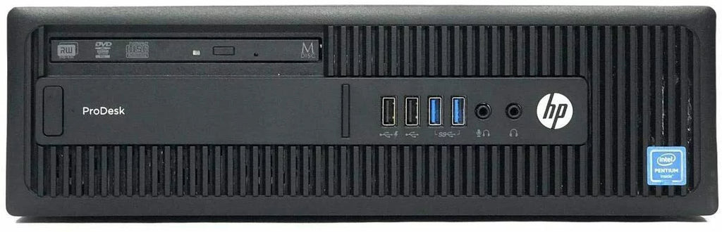 Pre-Owned HP 600 G2 Desktop Computer Pentium G4400 3.3GHz CPU 8GB Ram, 120GB SSD, 1TB HDD, Keyboard & Mouse, WiFi, DVD, Win10 Pro PC (Refurbished)