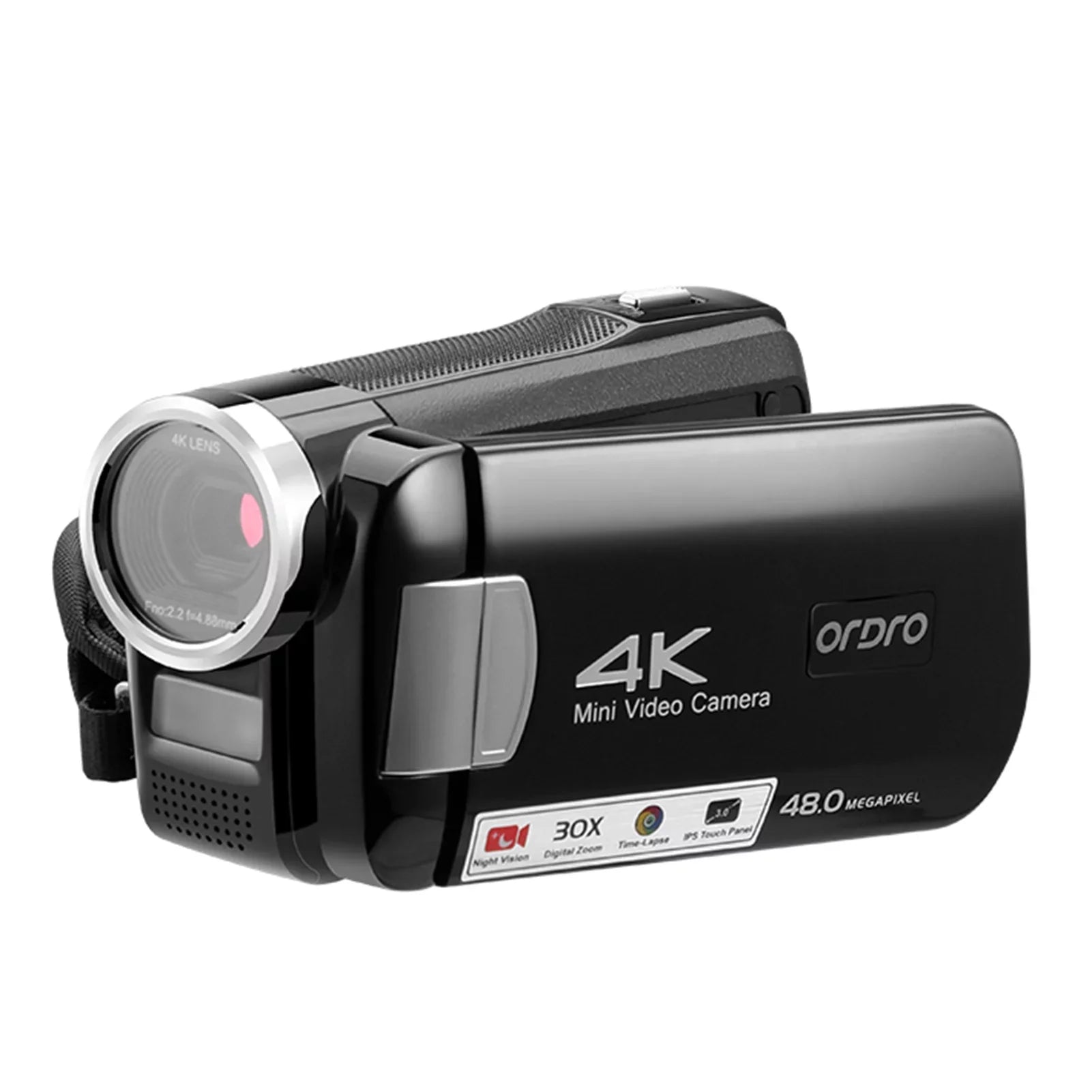 ORDRO AC2 4K Digital Video Camera Camcorder with 30X Digital Zoom and IR Night Vision