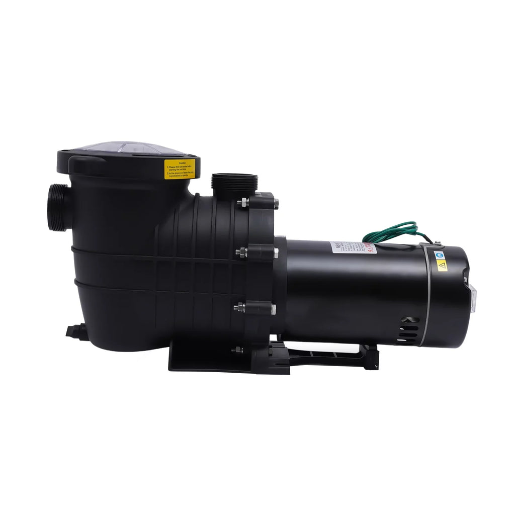 Miumaeov 2HP 6815GPH In-Ground Pool Pump, Dual Voltage Inground/ Above Ground Swimming Pool Pump with Strainer Basket and Connectors