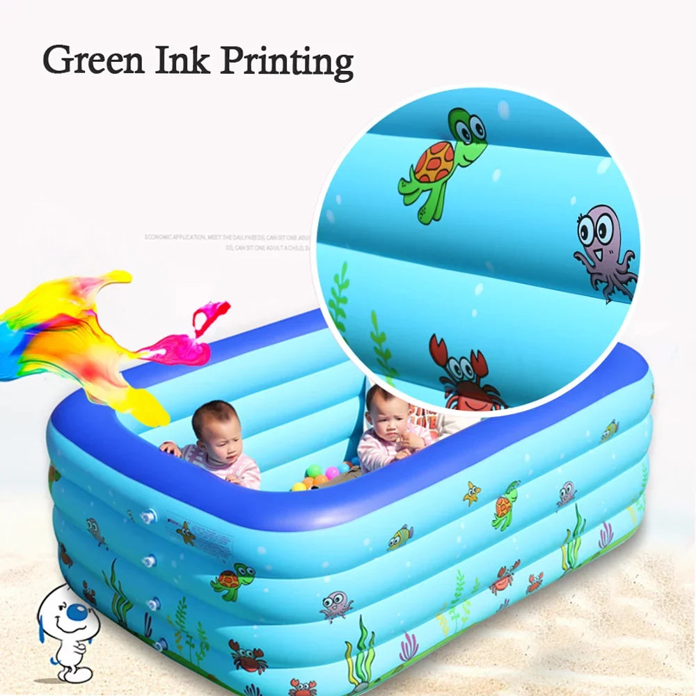 OWSOO Portable Swimming Pool Inflatable Swimming Pool Basin Kid Bathtub
