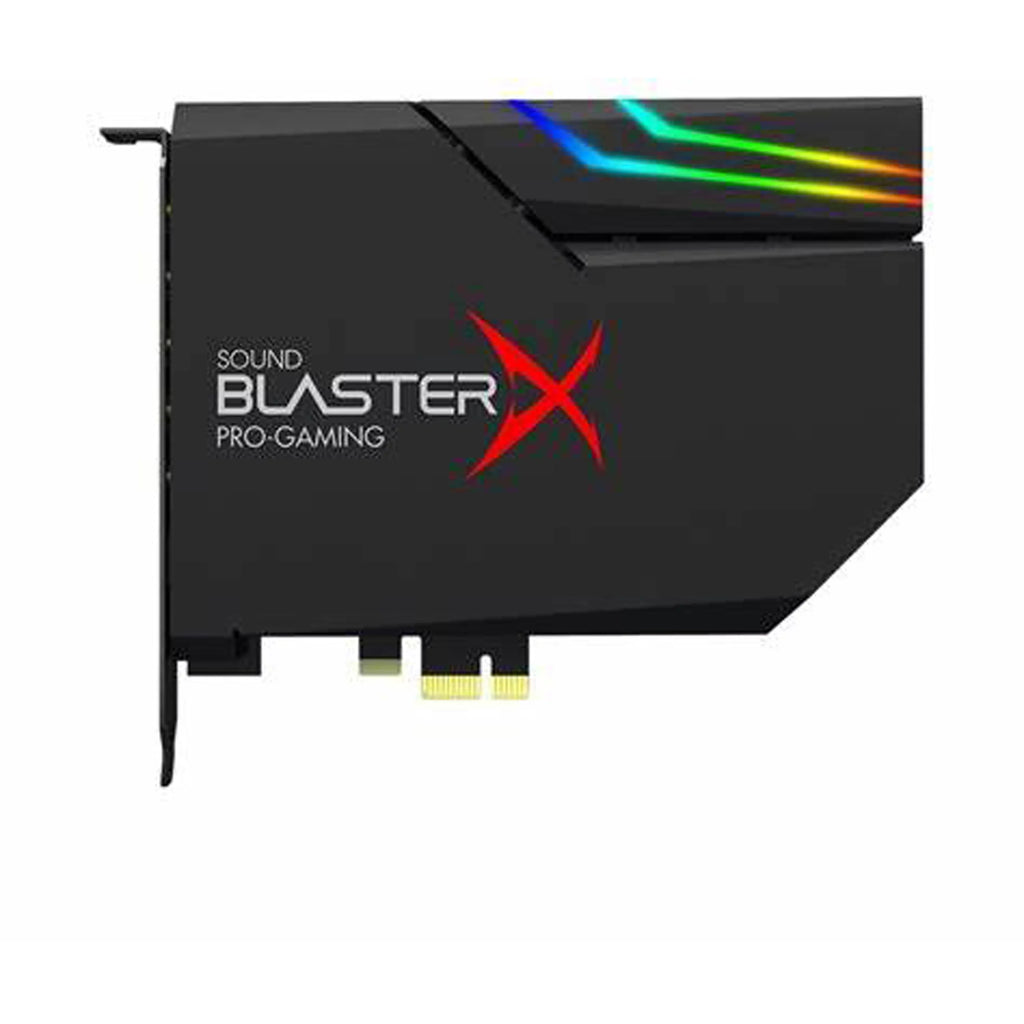 Creative Labs Sound BlasterX AE-5 Plus Hi-res PCI-e Gaming Sound Card and DAC with RGB Lighting, Dolby Digital Live, and DTS Encoding