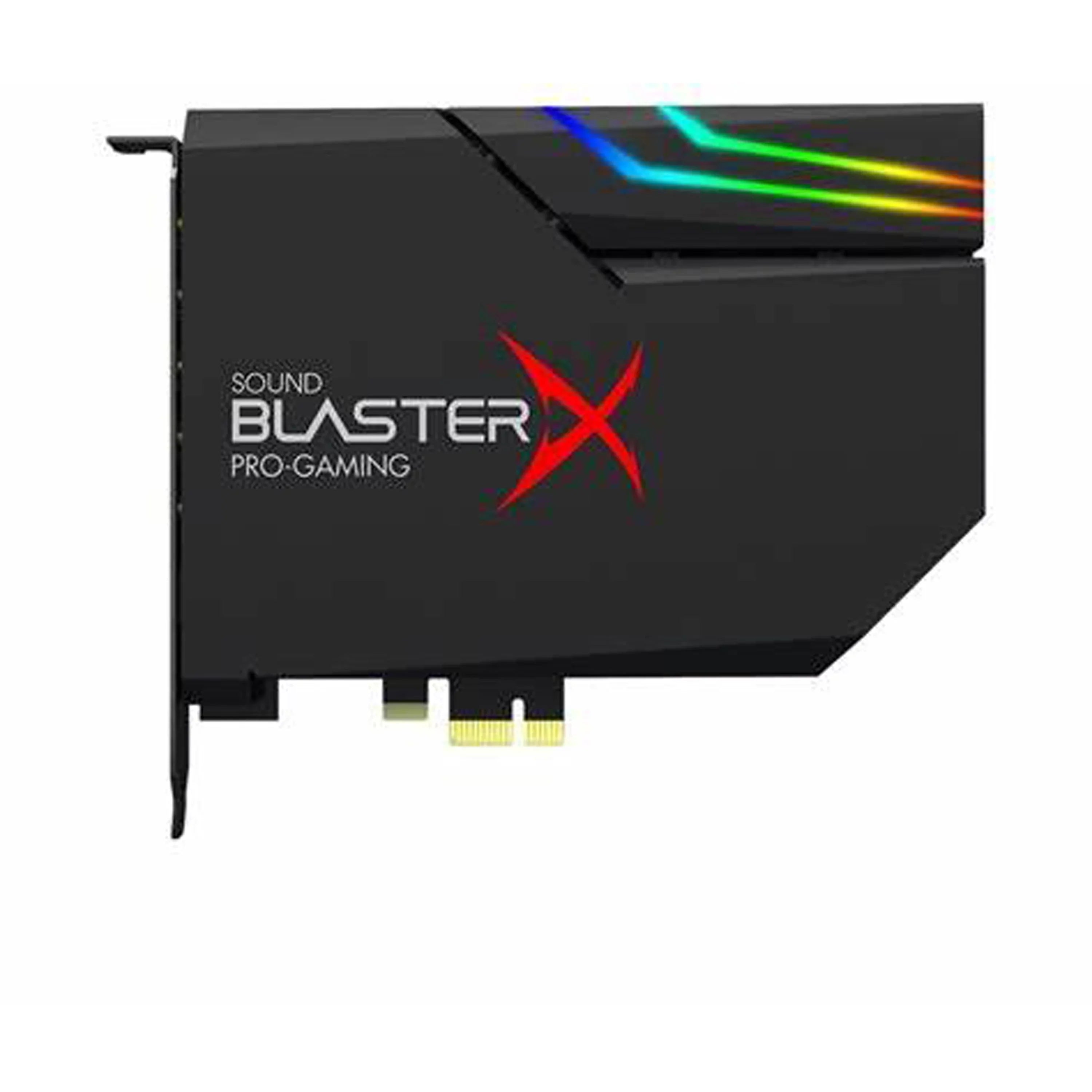 Creative Labs Sound BlasterX AE-5 Plus Hi-res PCI-e Gaming Sound Card and DAC with RGB Lighting, Dolby Digital Live, and DTS Encoding