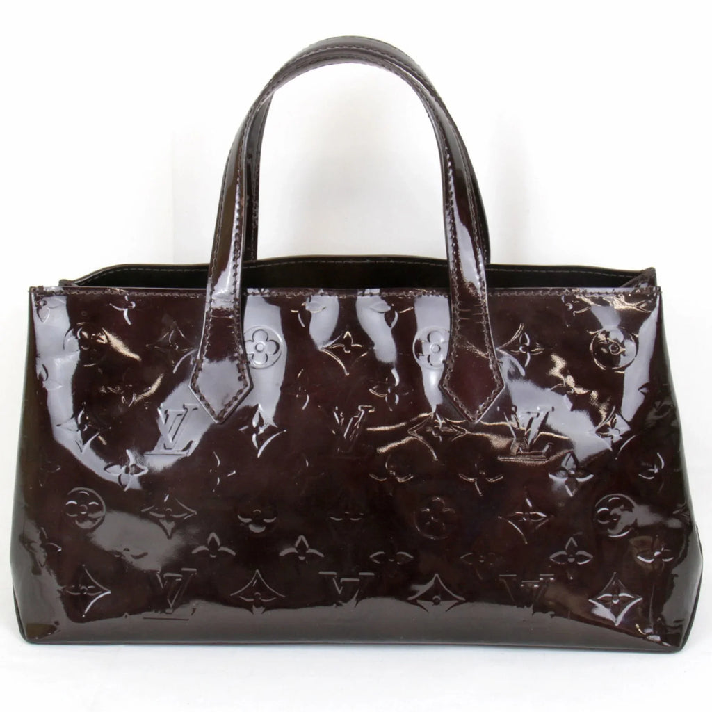 Pre-Owned LOUIS VUITTON Wilshire PM M93641 Handbag Monogram Vernis Amarant Women's (Good)