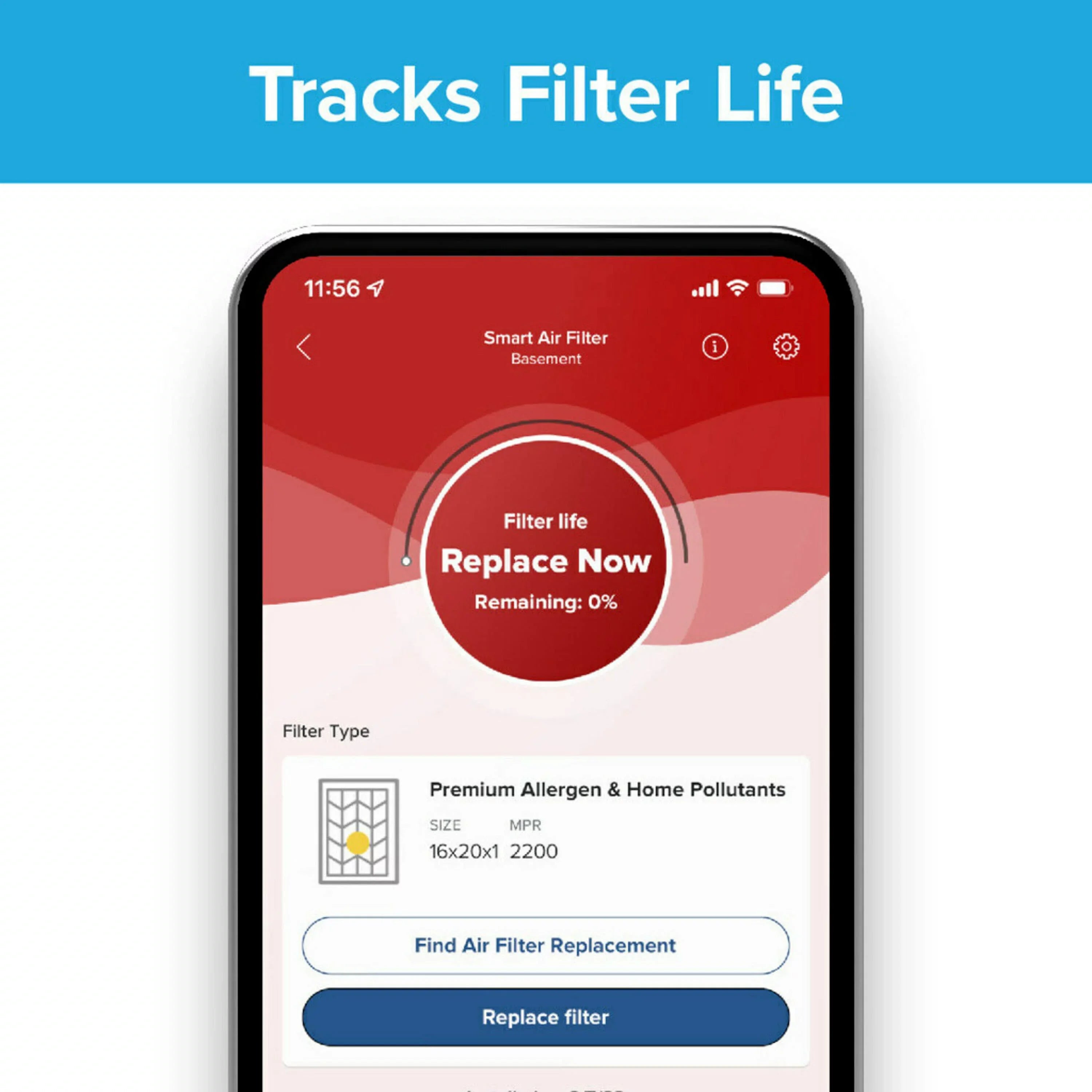 Filtrete 16x25x1 Smart Air Filter, MPR 1500 MERV 12, Allergen, Bacteria Virus, 1 Filter