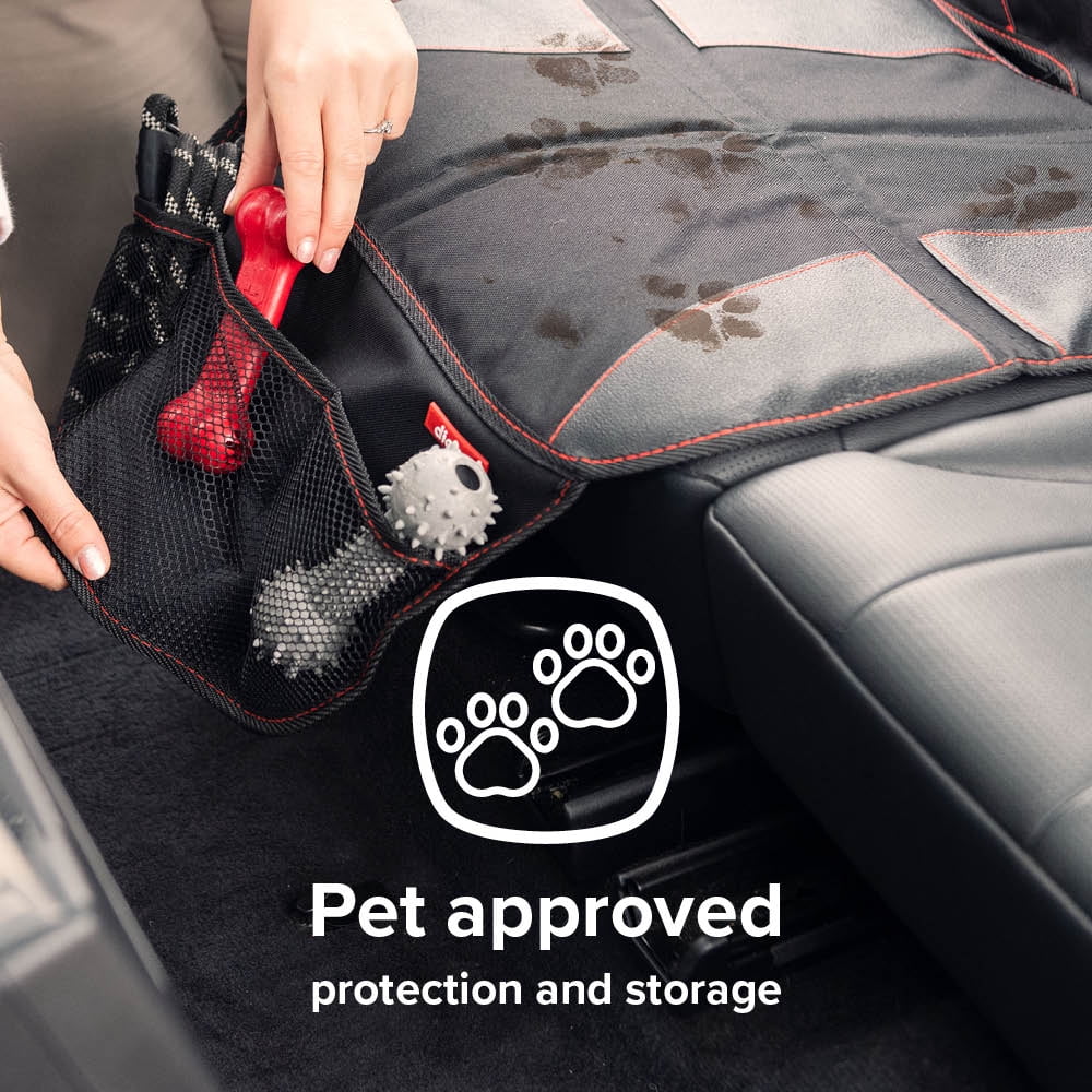 Diono Super Mat 2 Pack Car Seat Protector, Crash Tested, Water Durable Black