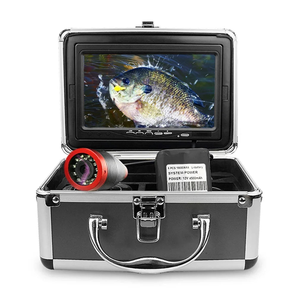 Erchang 7 Inch DVR Underwater Fishing Camera Portable Video Fish Finder for Lake Sea Fishing, Compact and Lightweight, Convenient for Traveling Anglers