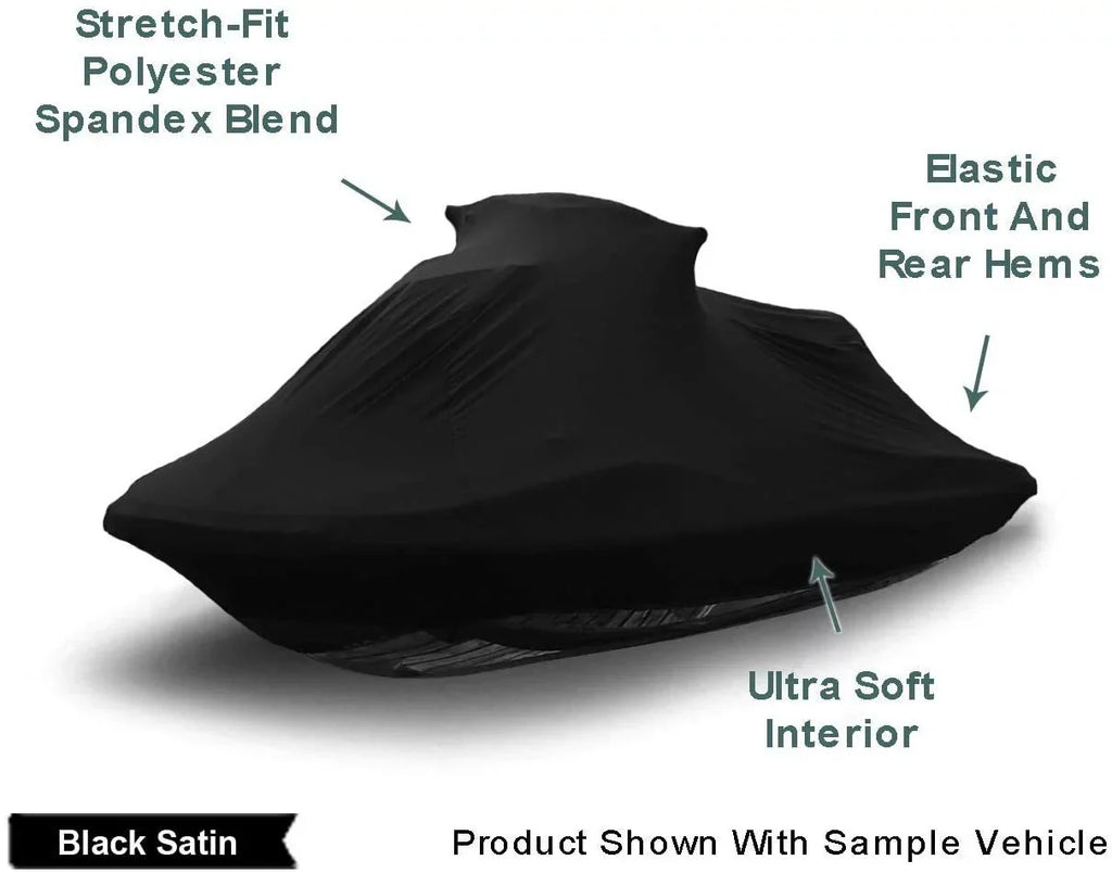 Indoor Jet Ski Shield for SEA DOO GTI 2006-2007 - Black Satin - Ultra Soft & Stretchy - Protects from Dust & Dings Inside! Includes Storage Bag - Indoor ONLY