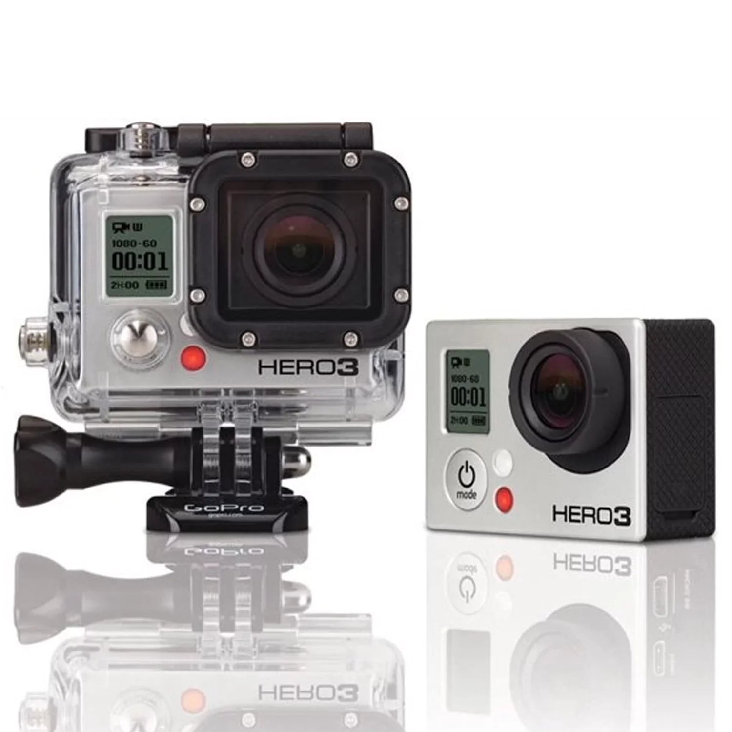 Restored GoPro HERO3 Silver Edition Action Sport Wi-Fi Camera Camcorder With 35-In-1 Action Camera Accessory Kit - (Refurbished)