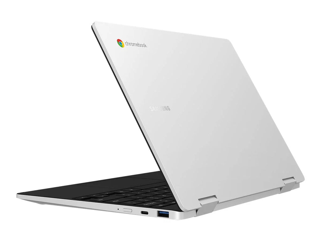 Samsung Galaxy Chromebook 2 360 - Flip design - Celeron N4500 / 1.1 GHz - Chrome OS - UHD Graphics - 4 GB RAM - 128 GB eMMC - 12.4" touchscreen 2560 x 1600 (WQXGA) - Wi-Fi 6 - silver - kbd: US
