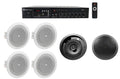JBL Black 6.5" Front of House+(4) 4" Background Speakers+Amp Restaurant/Bar/Cafe