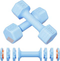 Adjustable Weight Dumbbells Set- A Pair 4lb 6lb 8lb 10lb (2-5lb Each) Free Weights Set for Home Gym Equipment Workouts Strength Training for Women, Men,Teens 3 Colors