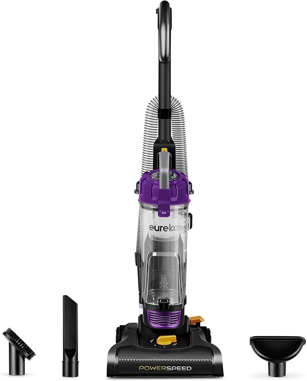 Lightweight Powerful Upright Vacuum Cleaner for Carpet and Hard Floor, Pet Turbo, Black,Yellow