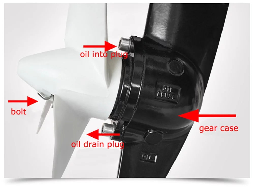 Techtongda 48V 4HP Electric Outboard Trolling Motor Fishing Ship Engine Brushless Motor