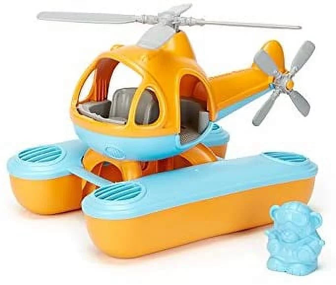 Green Toys Seacopter Play Vehicles, Orange/Blue, for Unisex Child Ages 2+