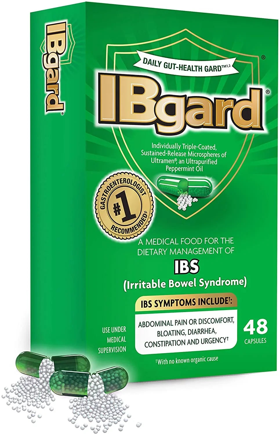 IBgard Irritable Bowel Syndrome (IBS) Relief 48 Capsules (Pack of 2)