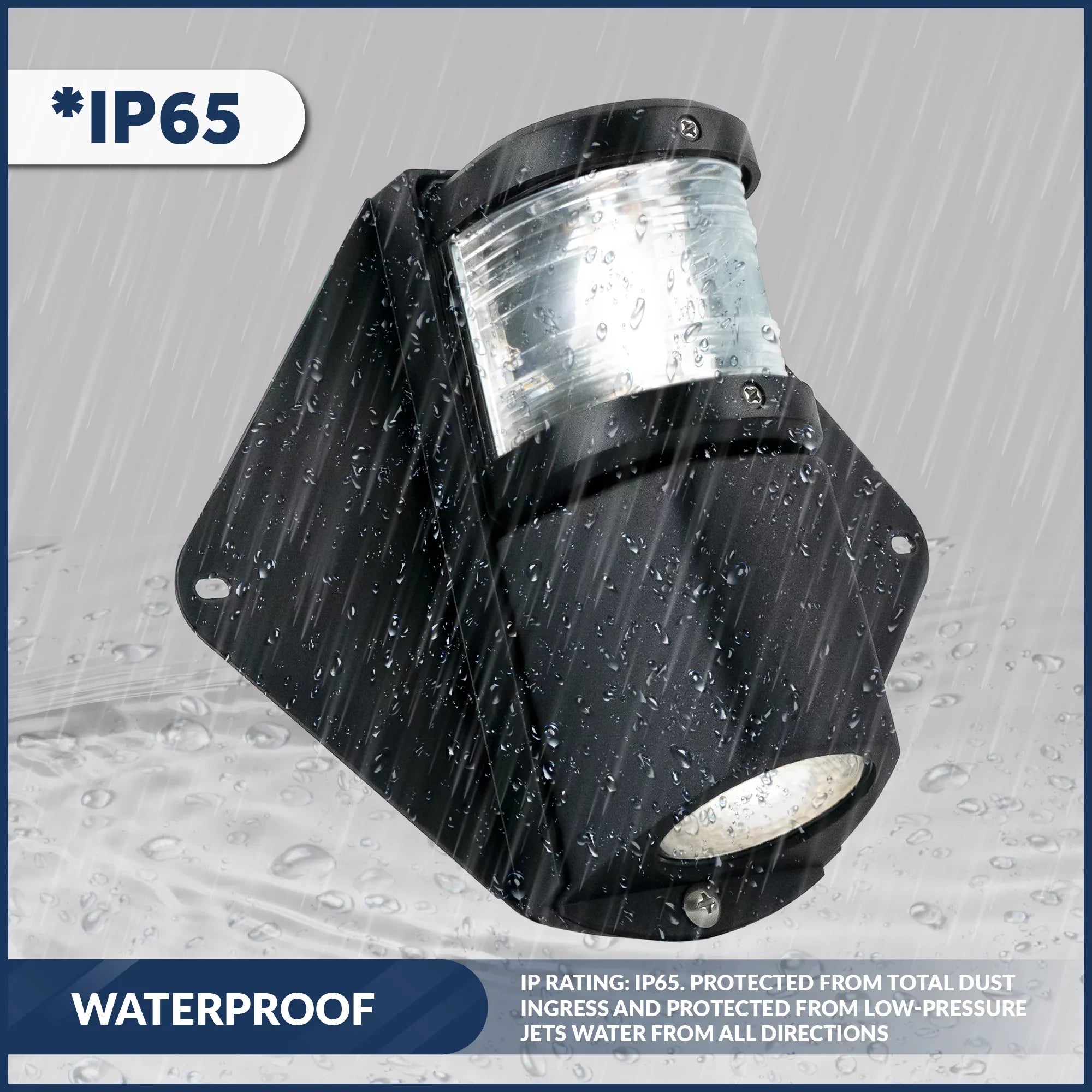 Five Oceans Combination Masthead and Deck Light, LED Masthead Deck Spreader Light, 12V, Vertical Mount for Vessel - FO3837