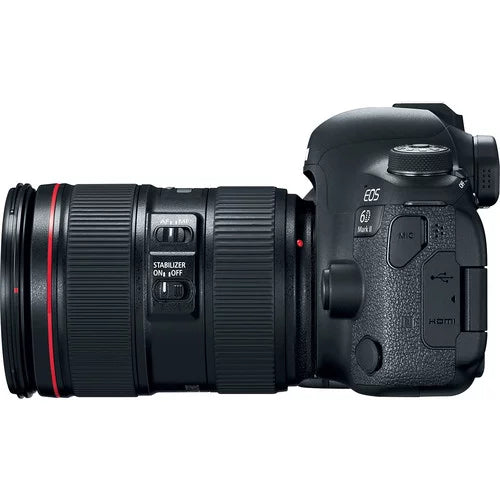Canon EOS 6D Mark II Camera with 24-105mm f/4L II Lens (1897C009) + 64GB + More