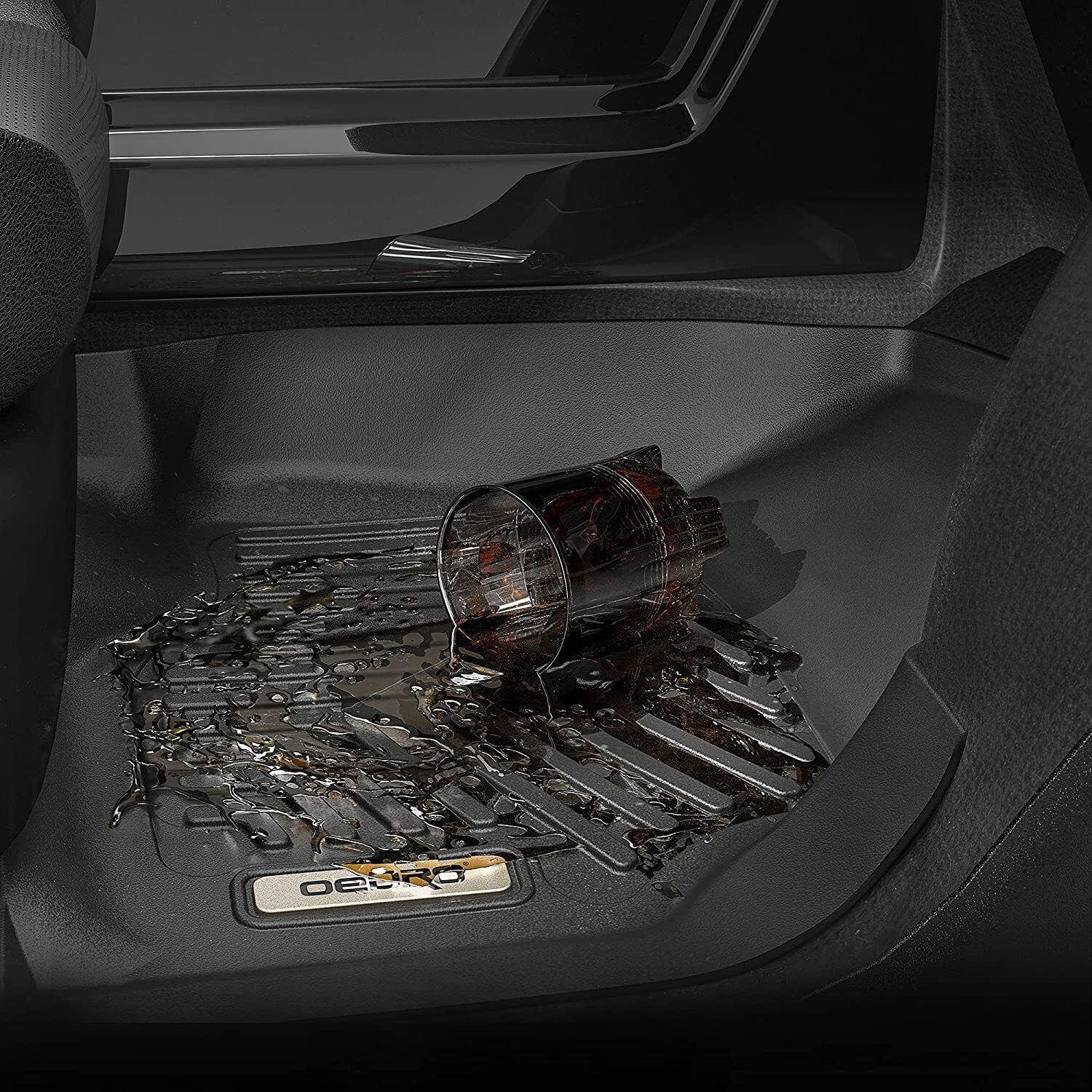 Ledkingdomus Floor Mats for 2019-2024 Subaru Forester 3D TPE Rubber Front & 2nd Seat 2 Row Liner Set Environment