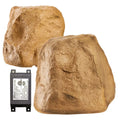 OSD Audio 5.25 inch 120W Bluetooth Outdoor Rock Speaker – Climate Durable Sandstone Canyon Brown