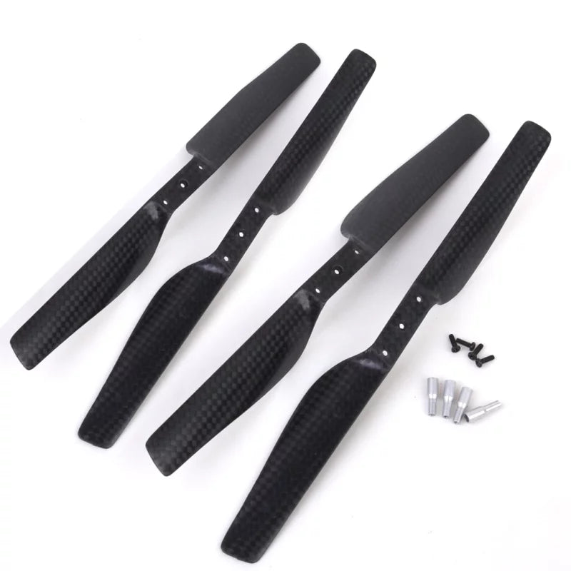 2 Pairs Carbon Fiber CW CCW Propeller for Parrot AR .0 & 2.0 Black