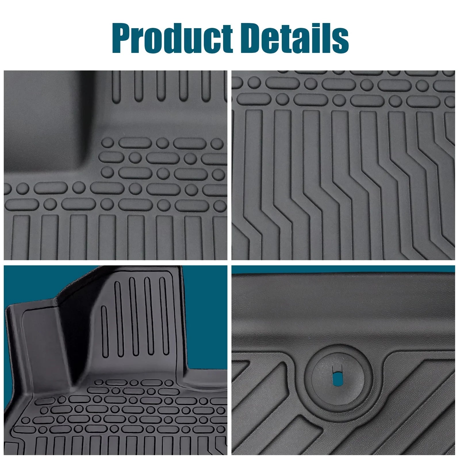 Aibecy Floor Mats,Floor 2020-2023 Telluride Bucket Kia Telluride Console Car Bucket Center Dazzduo Floor Telluride