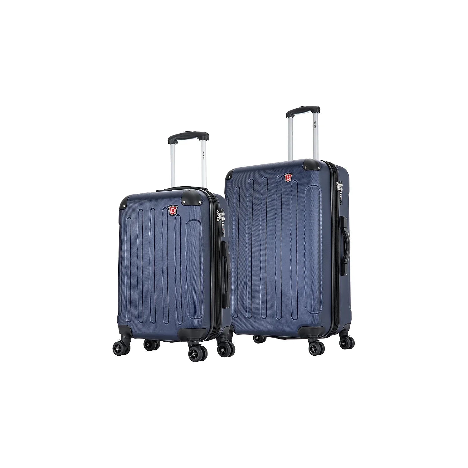 DUKAP y 2-Piece Plastic Luggage Set Blue (DKINT0SM-BLU)
