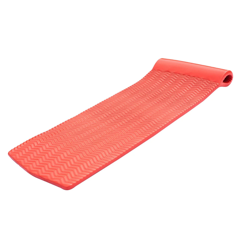 Texas Recreation Serenity 70 Inch Foam Raft Lounger Pool Float, Caribbean Coral