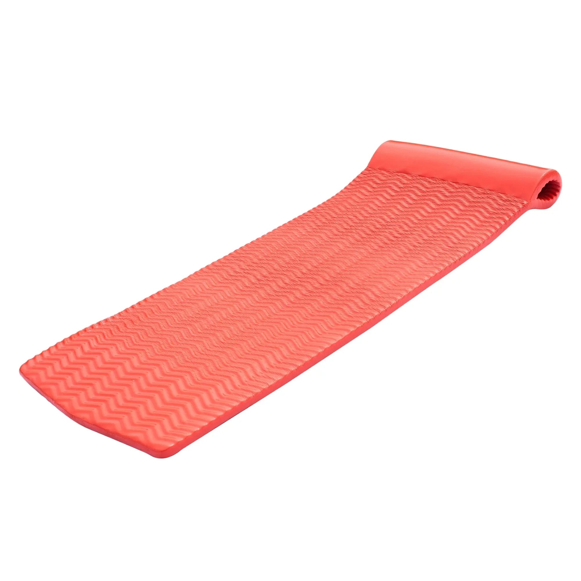 Texas Recreation Serenity 70 Inch Foam Raft Lounger Pool Float, Caribbean Coral