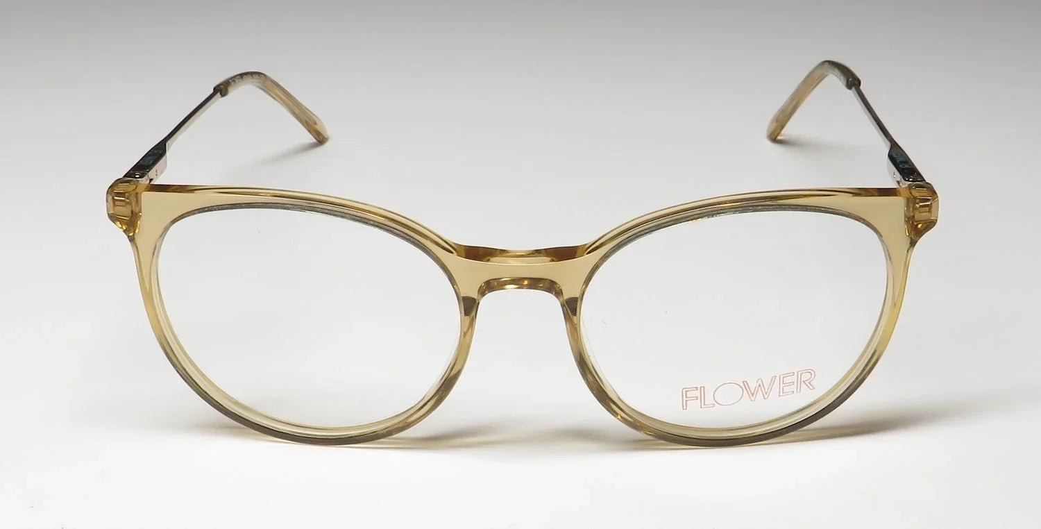 FLOWER 6048 AZALEA CLASSIC SHAPE WOMENS DESIGNER FULL-RIM EYEGLASS FRAME/EYEWEAR