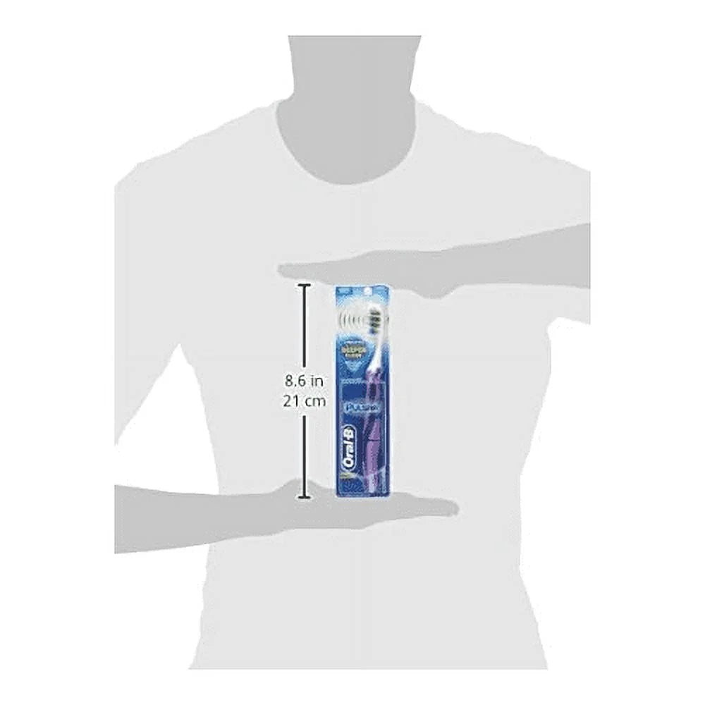 Oral-B Vibrating Pulsar Expert Clean Battery Toothbrush w/ Microban, 1 ct, 3 Pack