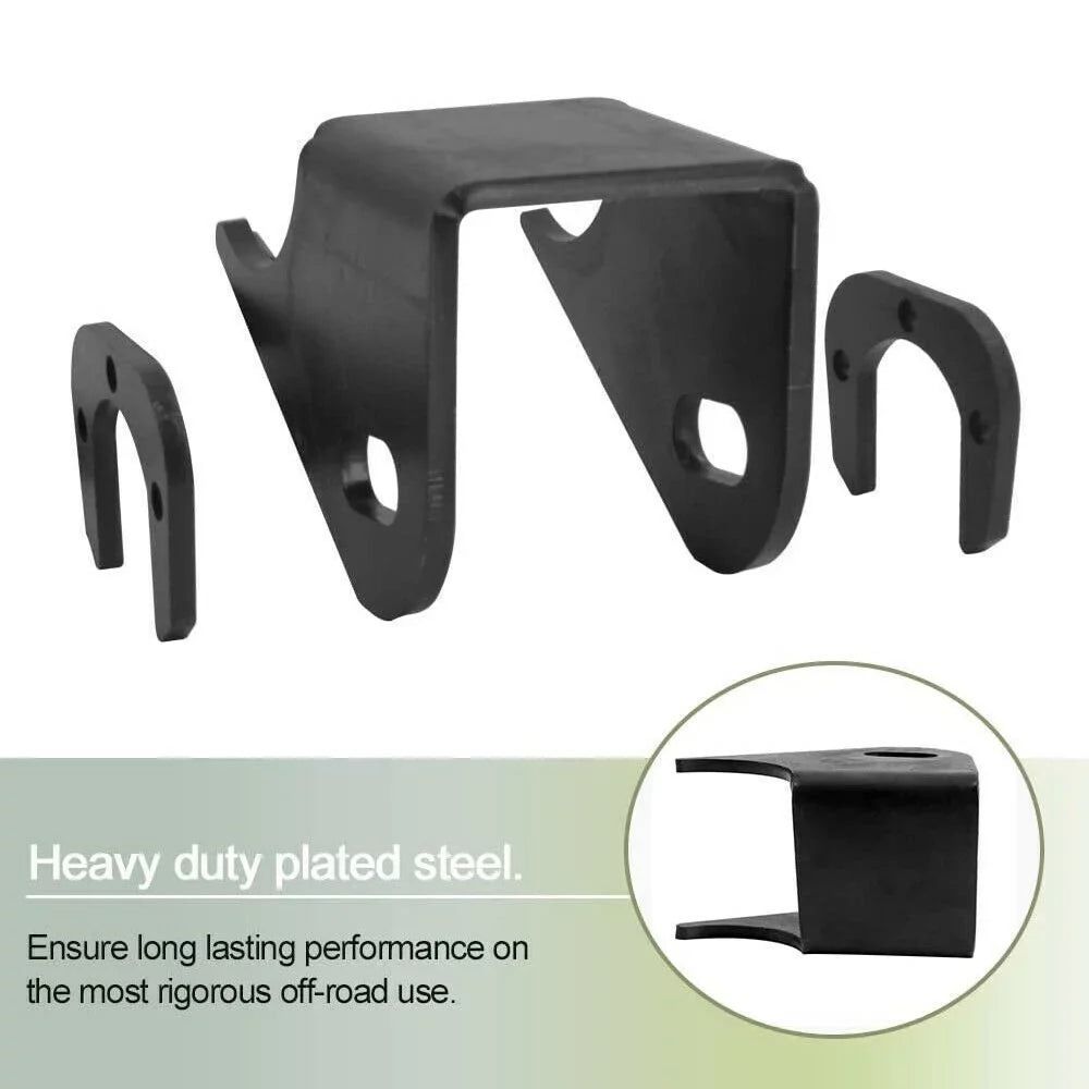 ELITEWILL 2x Front Lower Control Arm Brackets Axle Side Mount Bracket For Jeep TJ XJ ZJ MJ