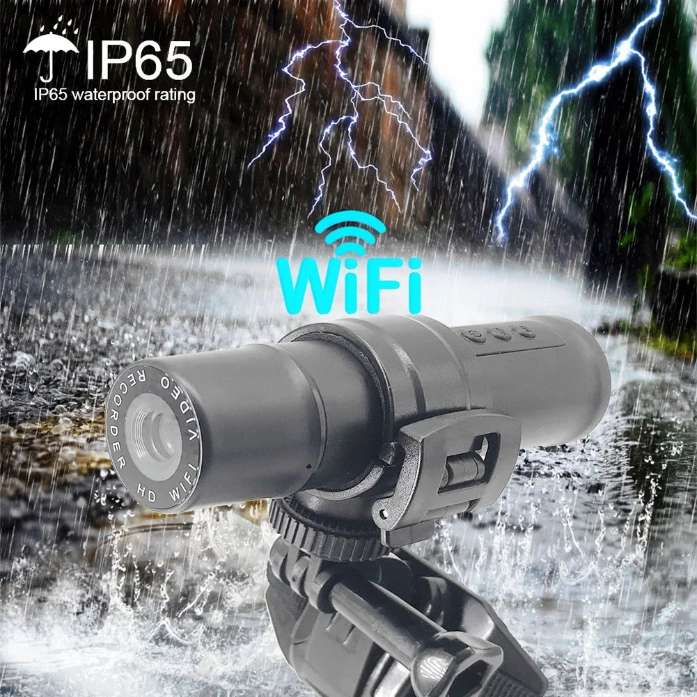 OWSOO Motorbike 1080P Sports Action Recorder Waterproof DVR Video Cam WiFi Connection for Bike Motorcycle Electric Bike